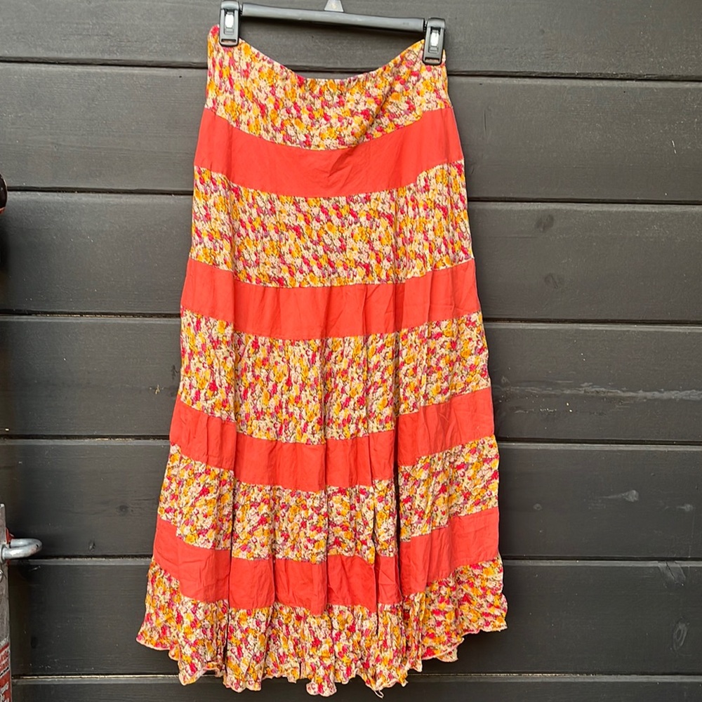 Lovely multi layers floral skirt